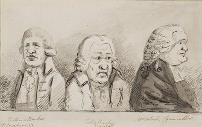 Batson, a Banker, Tulley, Banker, Mr Wood, Councillor, 69 Lombard Street, Cornhill, 1790 by John Nixon