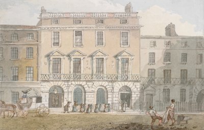 Freemasons Hall and Tavern, Great Queen Street, c.1800 by John Nixon