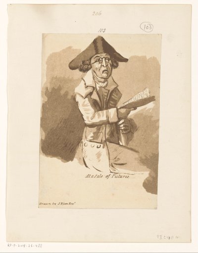 Man at a Painting Auction by John Nixon