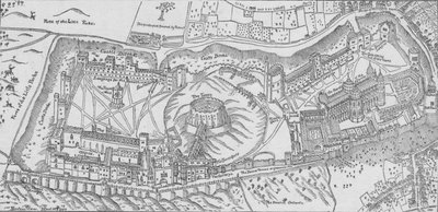 Nordens View of Windsor Castle, 1607 by John Norden
