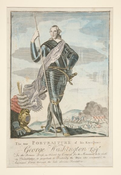 The True Portraiture of His Excellency George Washington in the Roman Dress by John Norman