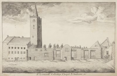 St Andrews Delineated - St Leonards College Chapel St Andrews by John Oliphant
