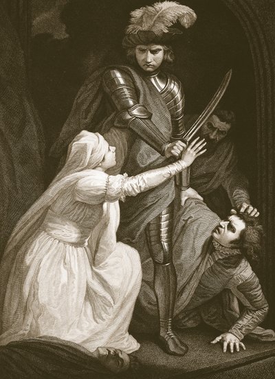 The Seizing of Mortimer, engraved by J. Fittler, illustration from David Hume