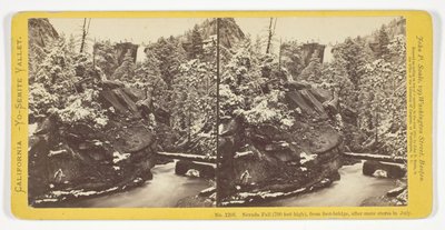 Nevada Fall (700 feet high), From Foot-Bridge, After Snow Storm in July, No. 1208 from the series 
