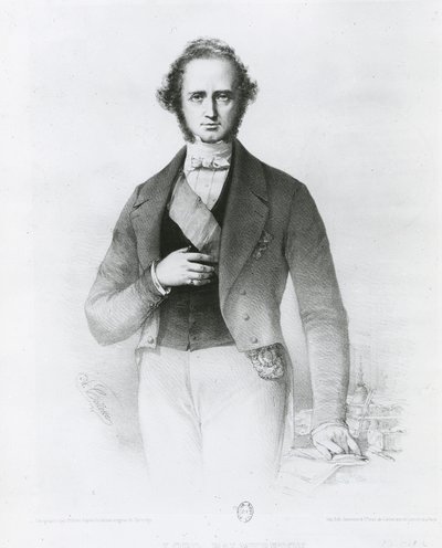 Portrait of Henry John Temple, Lord Palmerston, engraved by Collette by John Partridge
