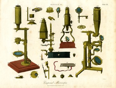 Compound Microscopes of the early 19th century by John Pass