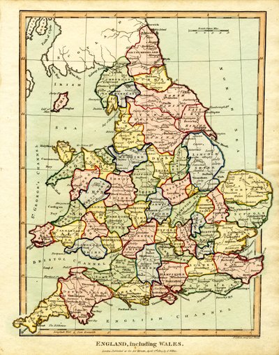 Map of England and Wales by John Pass