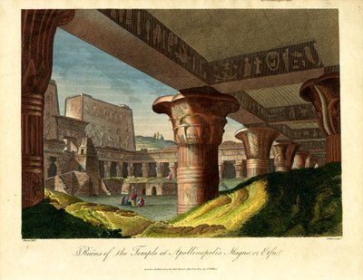 Ruins of the Temple at Apollinopolis Magna or Edfu by John Pass