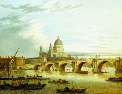 A View of Blackfriars Bridge with Saint Paul