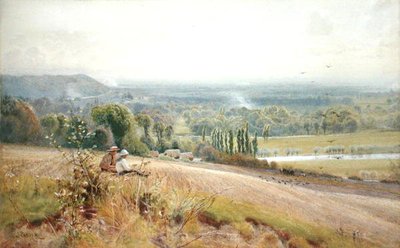 View from Hedsor Hill on the Thames, near Cookham by John Pedder