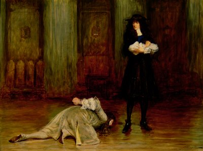 The Duke of Monmouth Pleading for His Life before James II by John Pettie