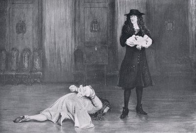 The Duke of Monmouth pleads for his life, illustration from 