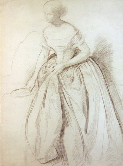 Sketch for a bridesmaid for Queen Vic