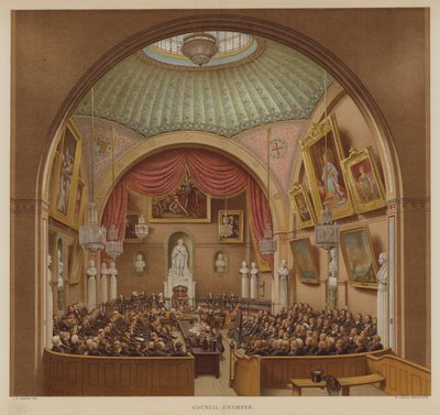 Council Chamber, Guildhall, City of London by John Phillipp Emslie