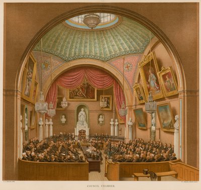 Council Chamber, Guildhall, London by John Phillipp Emslie