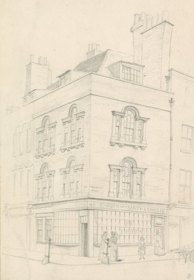House at the Corner of Red Lion Street and Theobalds Road, Facing Lamb
