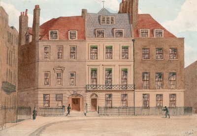 Red Lion Square, Holborn, London. Nos 22, 23 and 24 by John Phillipp Emslie