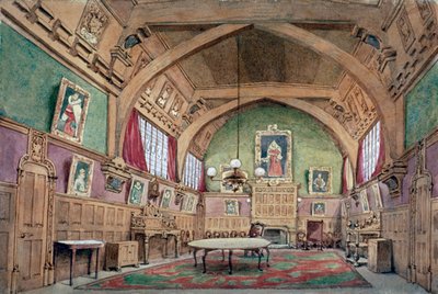 Interior View of the Hall in Barnard