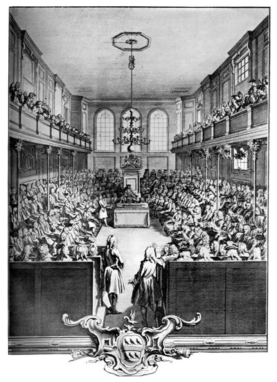 Interior of the House of Commons, Westminster, London, 1742 by John Pine