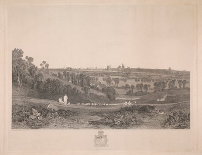 A View of Oxford from the Abingdon Road by John Pye