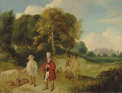 J.M.W. Turner and Walter Fawkes at Farnley Hall by John R. Wildman