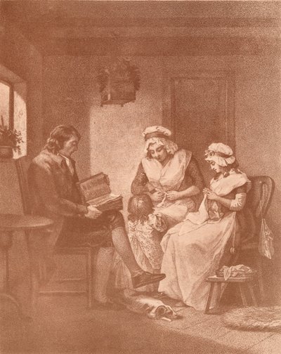 Domestic Happiness, Laetitia with Her Parents by John Raphael Smith