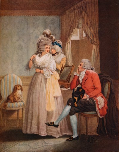 Dressing for the Masquerade. Laetitia Flies from Reflection to Public Entertainments by John Raphael Smith