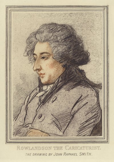 Portrait of Thomas Rowlandson the caricaturist by John Raphael Smith