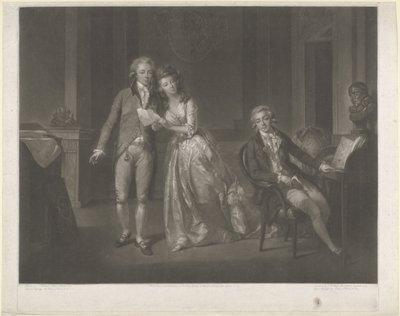 Portrait of Louise, Princess of Orange-Nassau, Willem I Frederik, King of the Netherlands, and Frederik, Prince of Orange-Nassau by John Raphael Smith