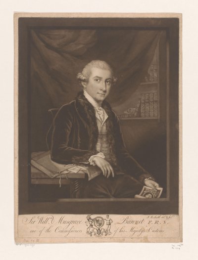 Portrait of William Musgrave by John Raphael Smith