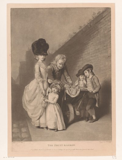 Portrait of a Family, Possibly the Walton Family (The Fruit-Barrow) by John Raphael Smith