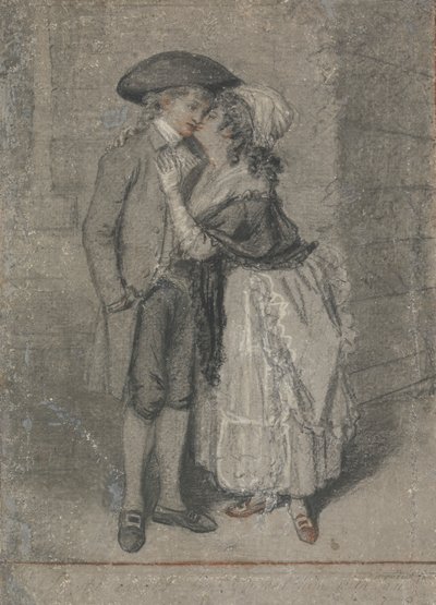 So She Caught Him and Kissed Him (Proverbs, Chapter VII, Verse 13) by John Raphael Smith