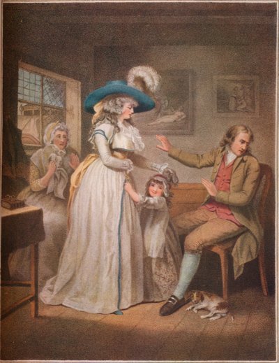 The Virtuous Parent. Laetitia Endeavours In Vain By Parents To Reconcile Her Parents by John Raphael Smith