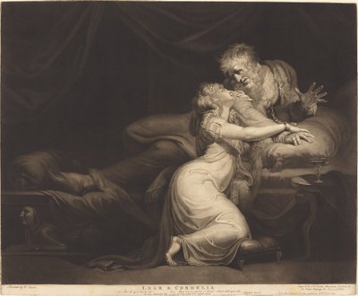 Lear and Cordelia by John Raphael Smith after Henry Fuseli