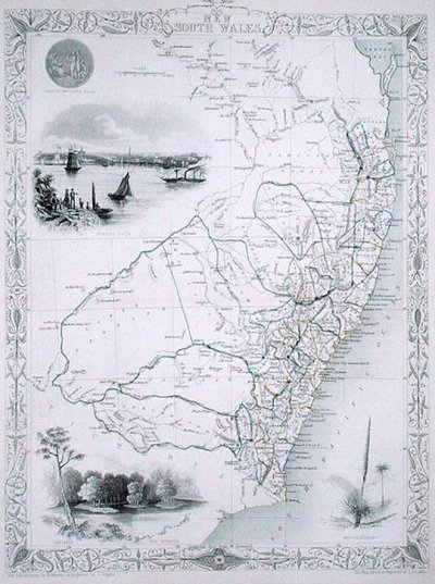 New South Wales, from a Series of World Maps published by John Tallis & Co., London & New York by John Rapkin