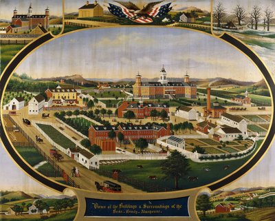 Views of the Buildings and Surroundings of the Berks County Almshouse by John Rasmussen