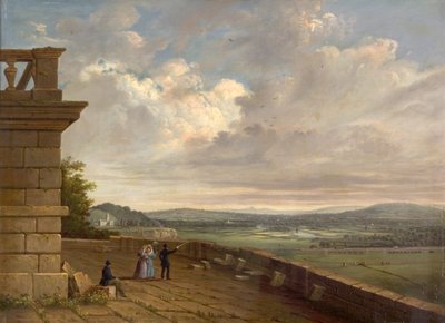 View from the Nottingham Castle Terrace Looking East, c.1845 by John Rawson Walker