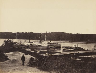 Medical Supply Boat Plauter, on the Appomattox by John Reekie