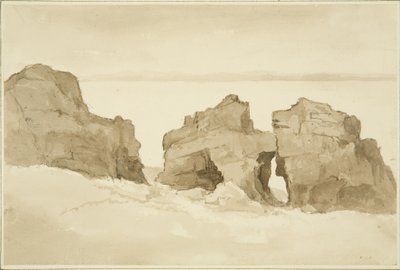 Rocks on North Side of Flat Holm by John Reverend Eden