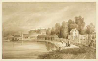 Ropewalk and Back of New Gaol by John Reverend Eden
