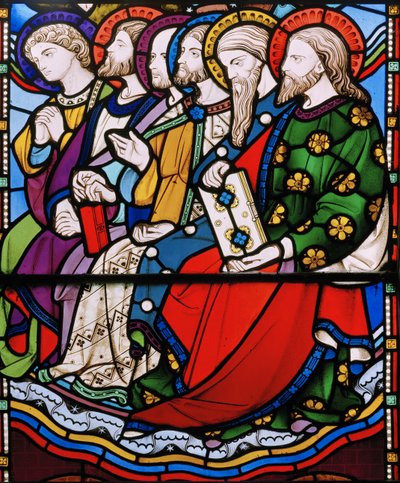 Six Apostles (detail from The Last Judgement) by John Richard Clayton