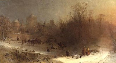 The Curling Match by John Ritchie
