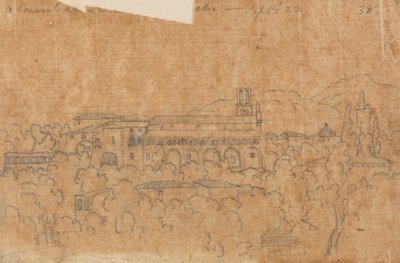 A Convent at La Cava near Vietri, 22 September by John Robert Cozens