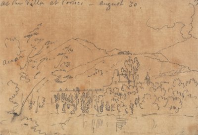 At the Villa at Portici, August 30 by John Robert Cozens