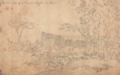 Broken Side of the Amphitheatre at Rome by John Robert Cozens