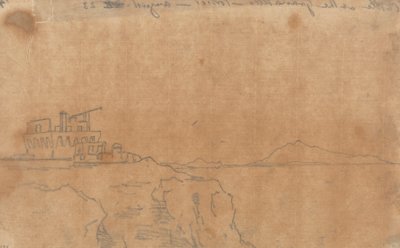 Castle at the Granatello, Portici, August 23 by John Robert Cozens