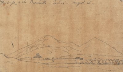 Fortress in the Boschetto, Portici, August 26 by John Robert Cozens