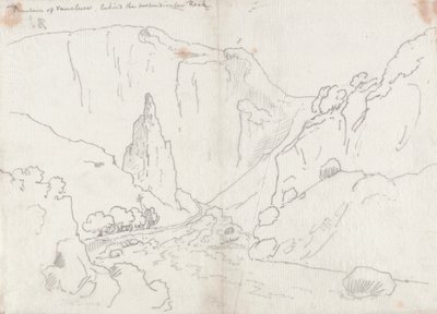 Fountain of Vaucluse, behind the Perpendicular Rock by John Robert Cozens