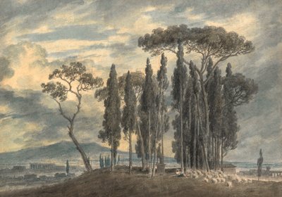 In the Gardens of the Villa Negroni at Rome by John Robert Cozens