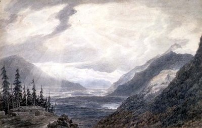 Pays de Valais, near the Lake of Geneva, c.1776 by John Robert Cozens